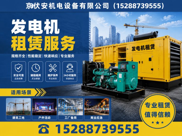 海北发电机租赁展示图